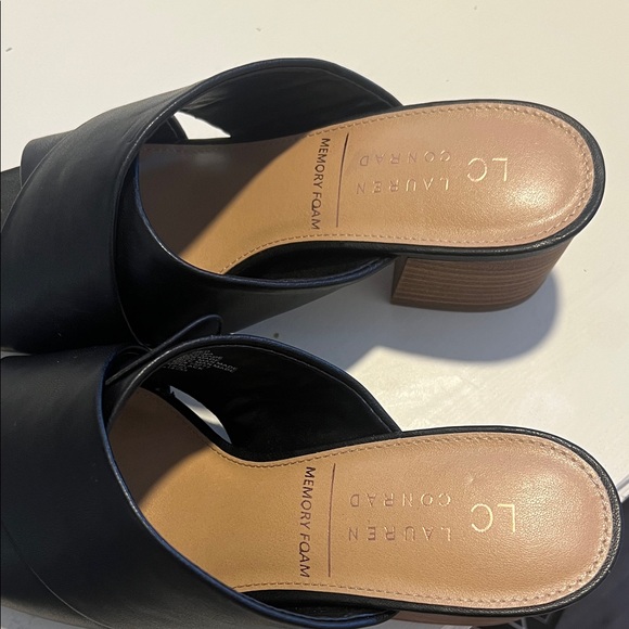 LC Lauren Conrad Black Women's Mules - Picture 3 of 3